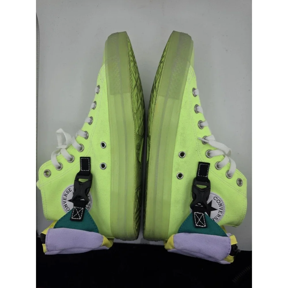 Converse Chuck Taylor All Star Buckle Up High Top Neon Jelly Green M7.5 W9.5
